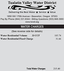water bill