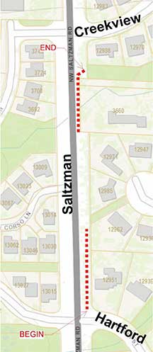 Saltzman sidewalk modifications