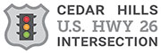 cedar hills u.s. hwy 26 intersection logo