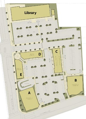 A large retail tenant and a fitness center will anchor the new center. Retail, offices, and restaurants will occupy the remaining spaces.