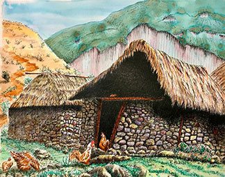 Alpine Hut, by Renee Habibi