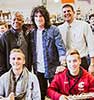 Famous rocker alum visits sunset high school