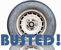busted tire