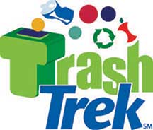 Trash trek logo.
