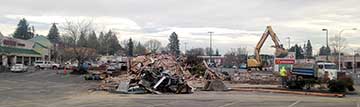 Demolition is nearly complete