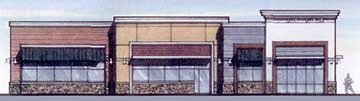 Street view of the new building 
