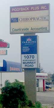 Farmers Insurance sign