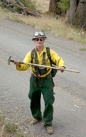 Glenn in his gear