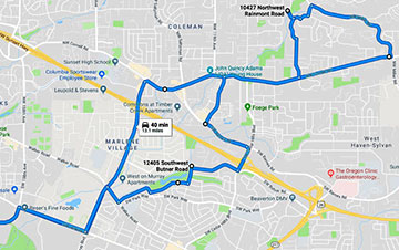 Flooding Tour Map