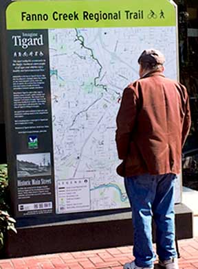 Fanno Creek Trail sign