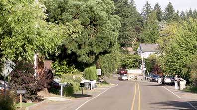 A narrow roadway makes Butner an unlikely "collector."