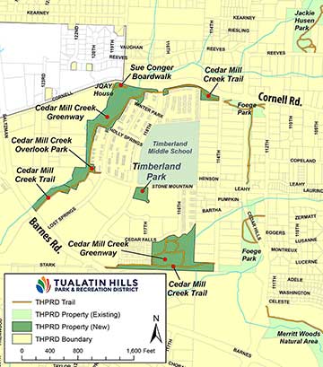 Timberland park sites