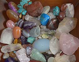 Assorted rocks.