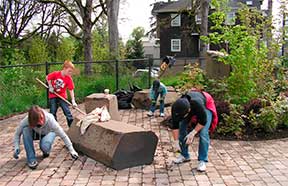 Weeding on Cornell