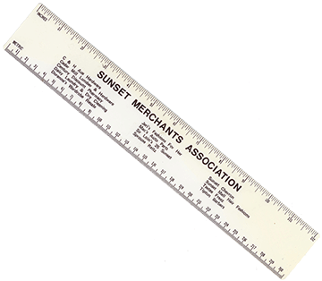 Sunset Merchants Association ruler