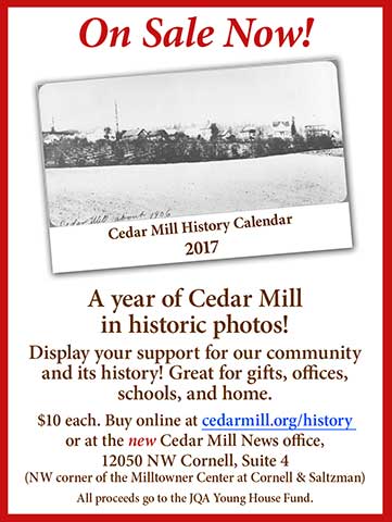 Cedar Mill History Calendar