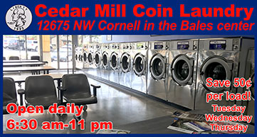 Cedar Mill Coin Wash