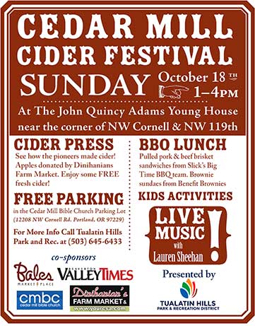 Cedar Mill Cider Festival