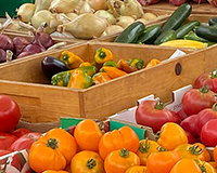 tomatoes at farmers market