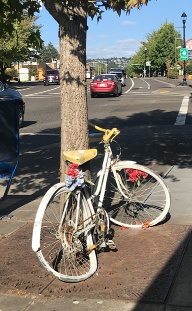 white bike