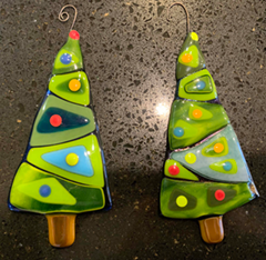 fused glass ornaments