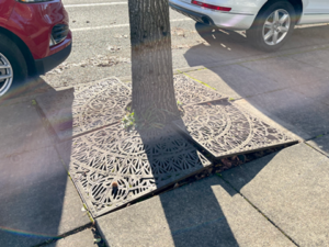 damaged sidewalk