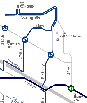 current trimet map
