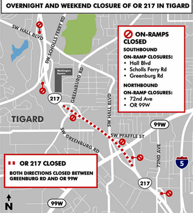 217 road closure map