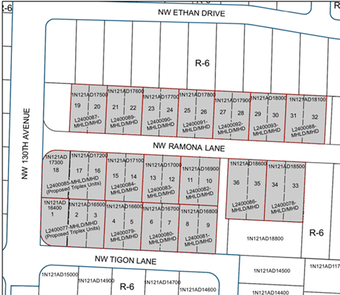 130th ramona map