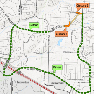 thompson detour map