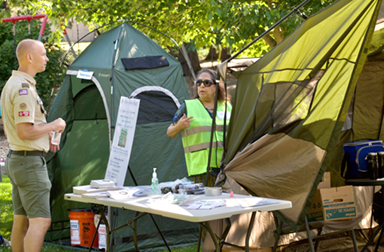 neighbors ready tents