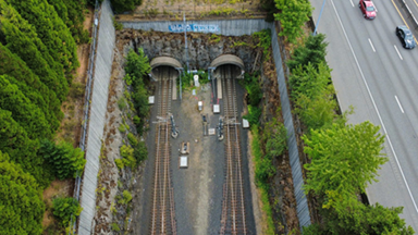 robertson tunnel max lines seen from above