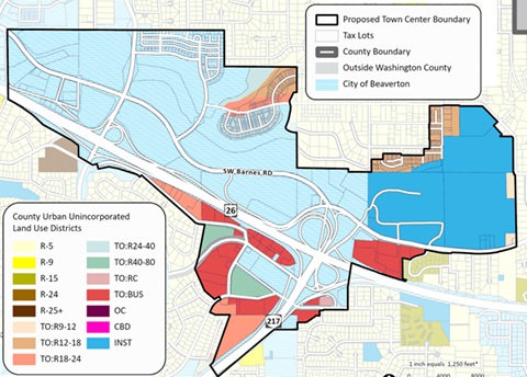map of sunset town center