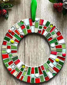mosaic wreath