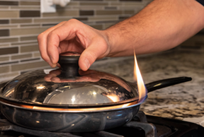 lid on fire