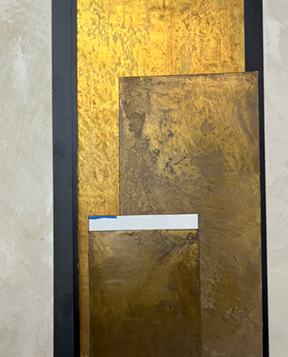 metallic plaster