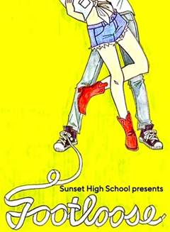 shs footloose illustrated poster