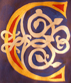 illuminated letter by susan pfahl
