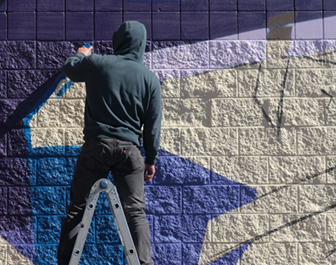 mural in progress