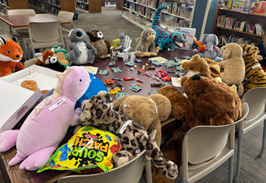 stuffed animal sleepover