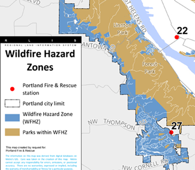 wildfire zone map