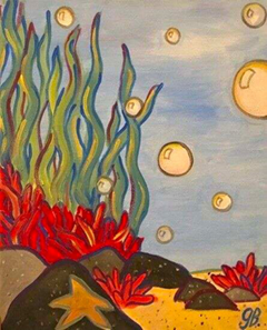 undersea scene by garineh baghdasarian