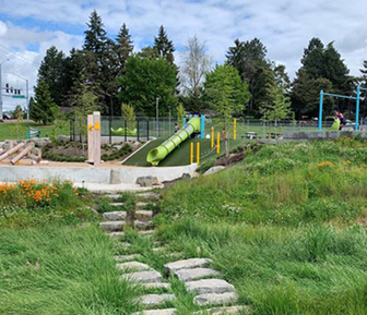 nature themed play area