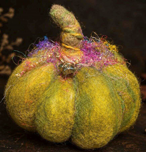 green wool pumpkin